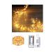 10 Branches 200 LEDs Copper Wire Battery Seed Lights - Warm White