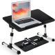 Foldable Adjustable Laptop Bed Table Desk Black