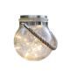 Solar Outdoor Waterproof Crackle Glass Lantern Table Lamp Hanging Lights - Warm White