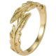 18K Gold Adjustable Leaf Ring 
