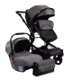 3 IN 1 four wheels baby stroller & compatible baby car seat with bassinet Grey IN STOCK