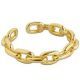 18K Gold Adjustable Chain Design Ring 