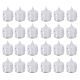 24 Pieces Acrylic Crystal Battery Operated LED Tea Lights Candle
