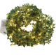 2m, 5m or 10m Spring Green Leaf Battery Seed Fairy Lights - Warm White