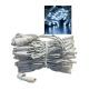 10m White Rubber Cable Extension Set Outdoor Waterproof String Fairy Lights - Cool White